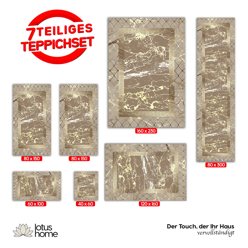 7-teiliges Teppich-Set CK 802