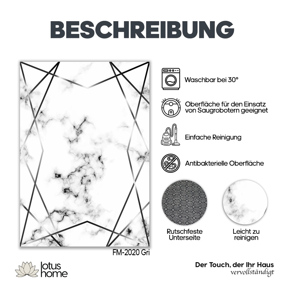 7-teiliges Teppich-Set FM 2020 Gri