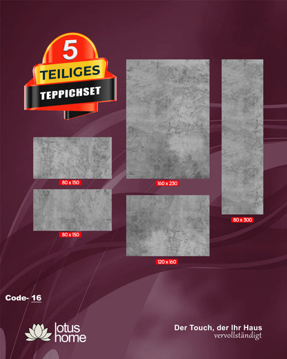 5-teiliges Teppich-Set Kassia Code-16