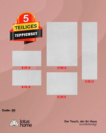 5-teiliges Teppich-Set Kassia Code-20