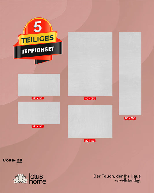 5-teiliges Teppich-Set Kassia Code-20