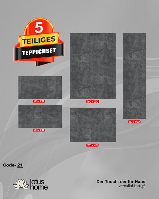 5-teiliges Teppich-Set Kassia Code-21
