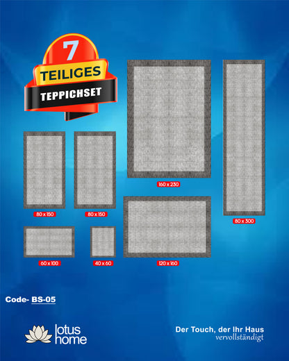 7-teiliges Teppich-Set BS-05