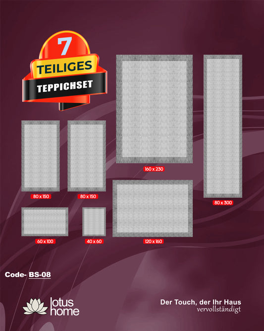 7-teiliges Teppich-Set BS-08