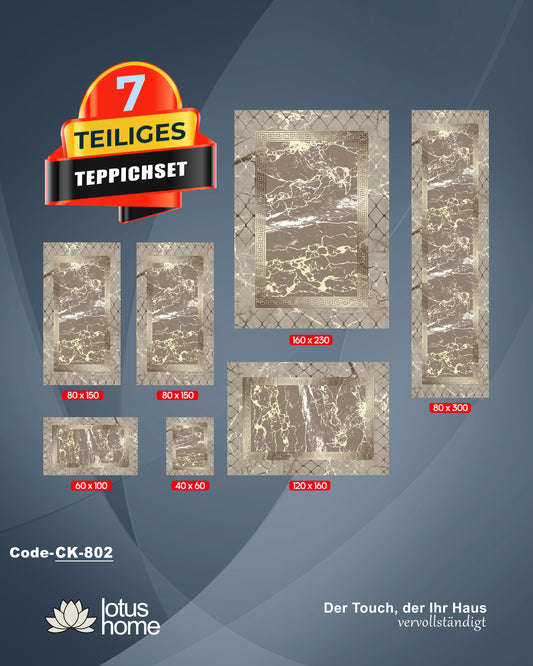 7-teiliges Teppich-Set CK 802