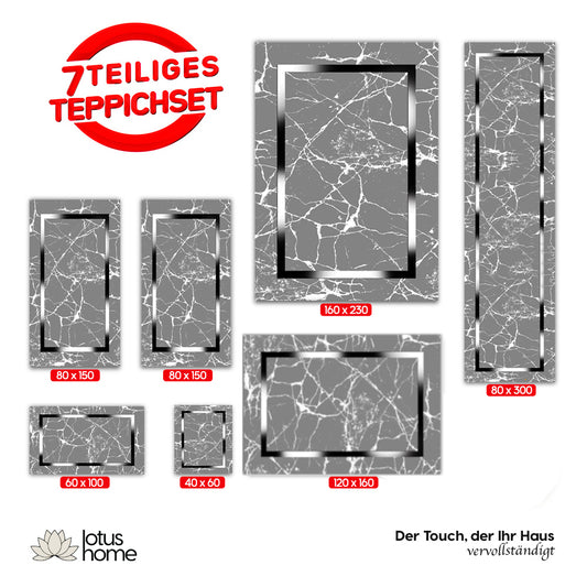 7-teiliges Teppich-Set CK 5297