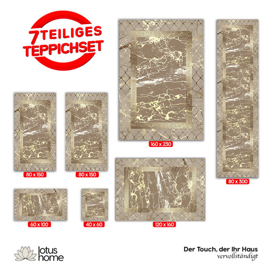 7-teiliges Teppich-Set CK 802
