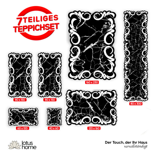7-teiliges Teppich-Set Ceyda 1053
