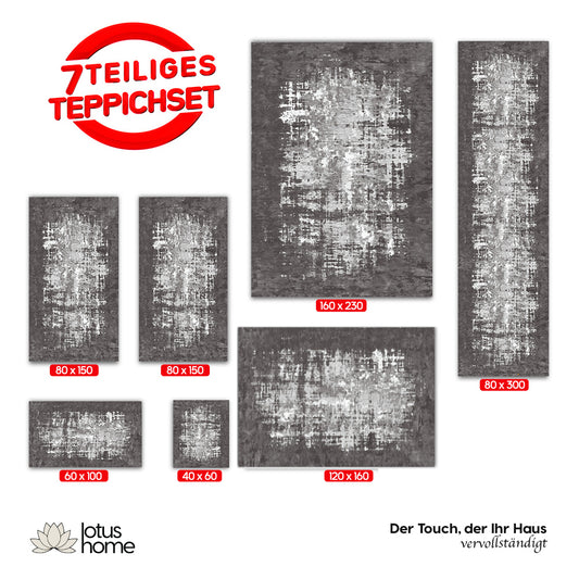 7-teiliges Teppich-Set D 355