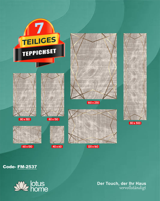 7-teiliges Teppich-Set FM-2537