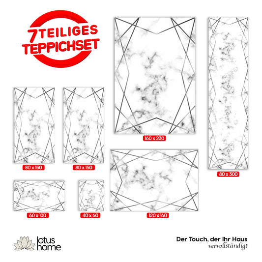 7-teiliges Teppich-Set FM 2020 Gri