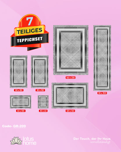 7-teiliges Teppich-Set GR-209