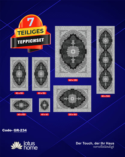 7-teiliges Teppich-Set GR-234