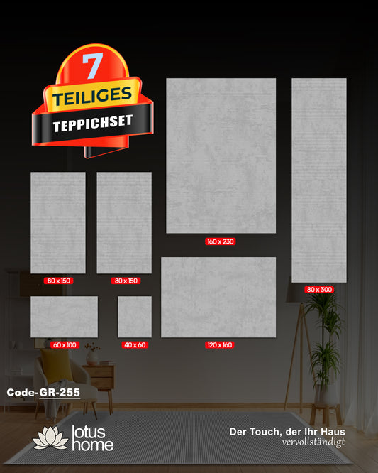 7-teiliges Teppich-Set GR-255