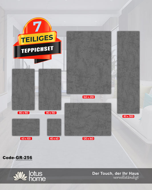 7-teiliges Teppich-Set GR-256