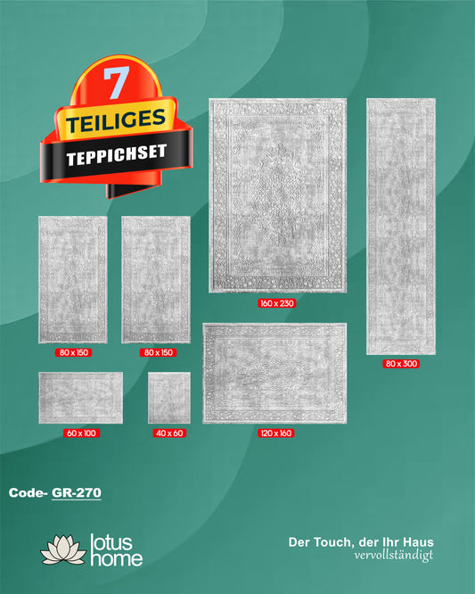 7-teiliges Teppich-Set GR-270