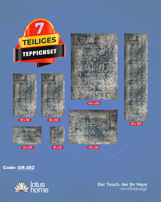 7-teiliges Teppich-Set GR-282