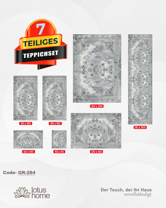 7-teiliges Teppich-Set GR-284