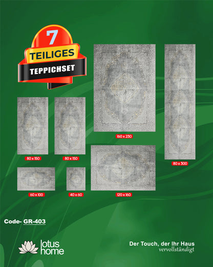 7-teiliges Teppich-Set GR-403