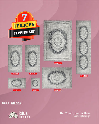 7-teiliges Teppich-Set GR-445