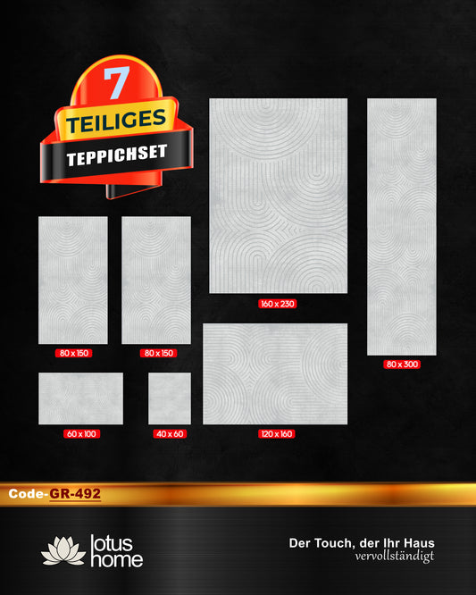 7-teiliges Teppich-Set GR 492