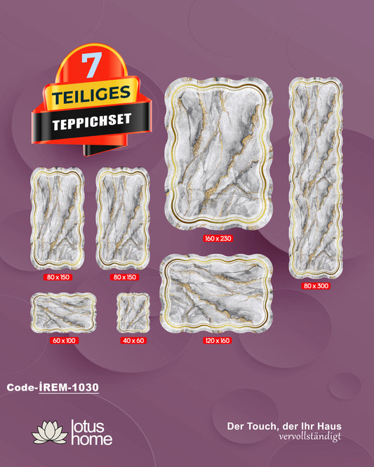 7-teiliges Teppich-Set Irem 1030