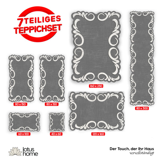 7-teiliges Teppich-Set Irem 1027 Lazer
