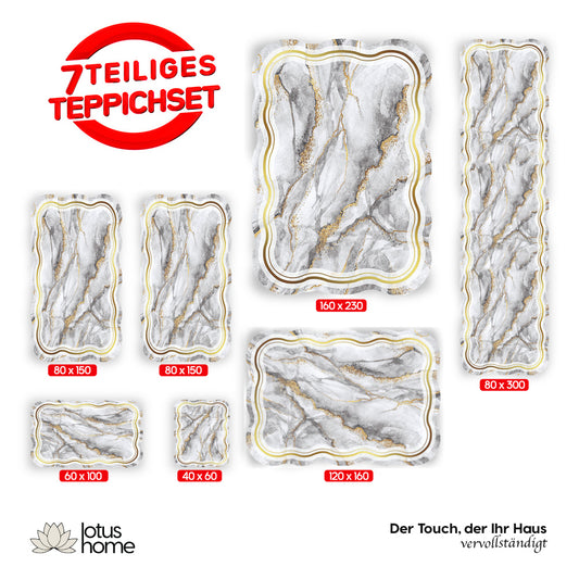 7-teiliges Teppich-Set Irem 1030