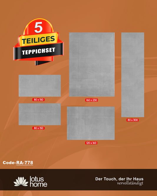 5-teiliges Teppich-Set Joy RA-778