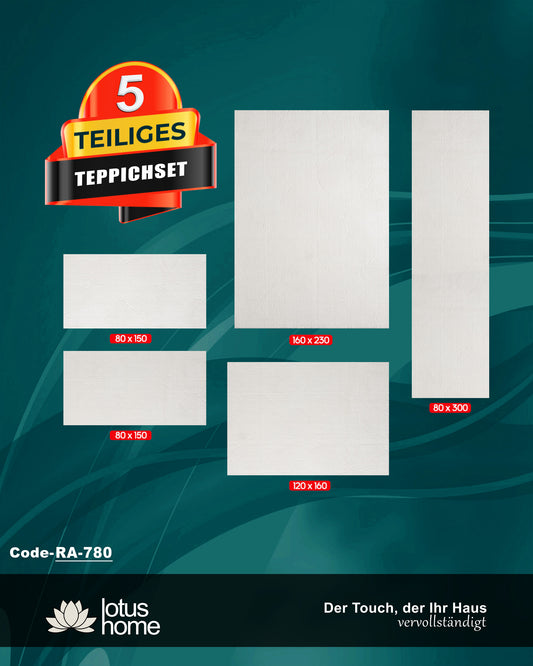 5-teiliges Teppich-Set Joy RA-780