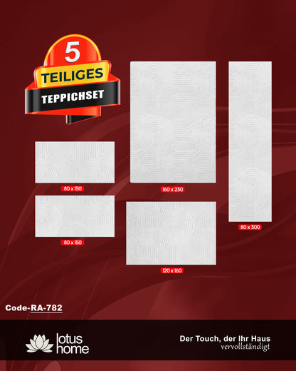5-teiliges Teppich-Set Joy RA-782
