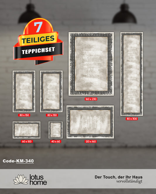 7-teiliges Teppich-Set KM-340