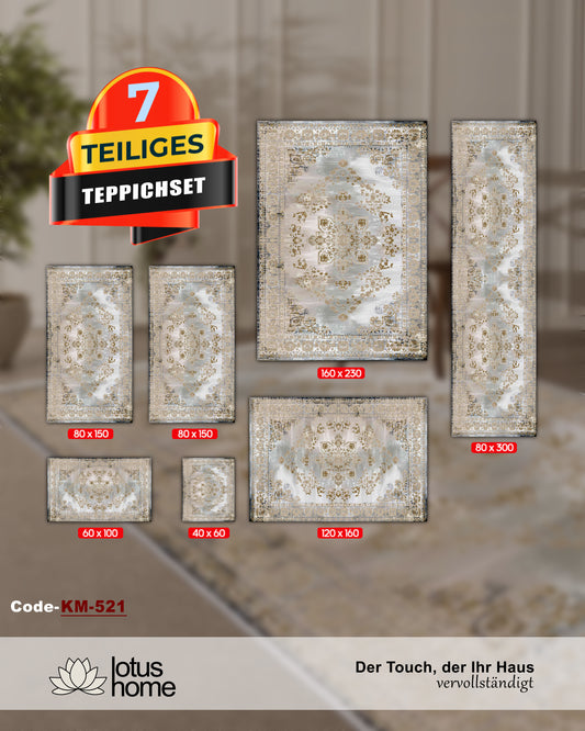 7-teiliges Teppich-Set KM-521
