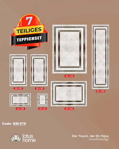 7-teiliges Teppich-Set KM-578