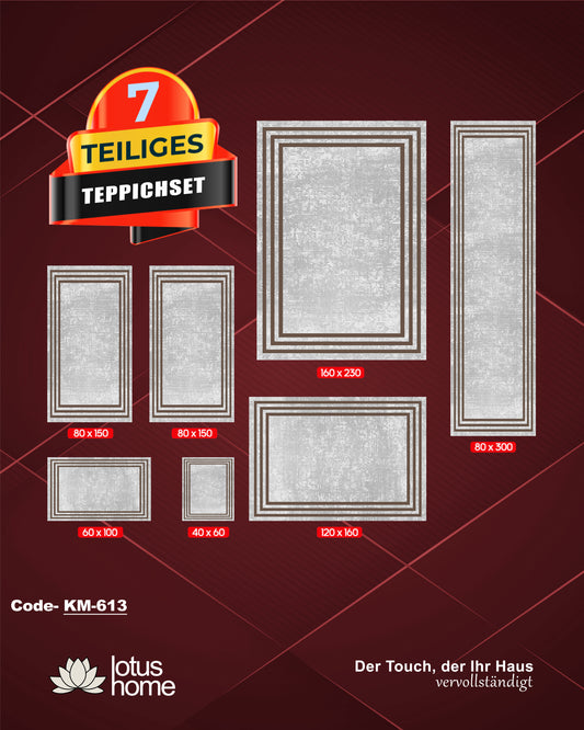 7-teiliges Teppich-Set KM-613