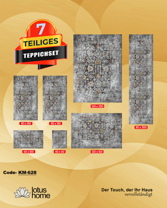 7-teiliges Teppich-Set KM-628