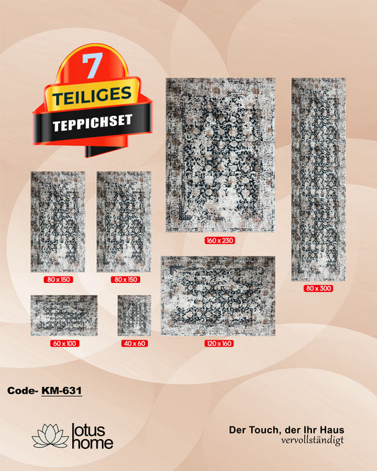 7-teiliges Teppich-Set KM-631