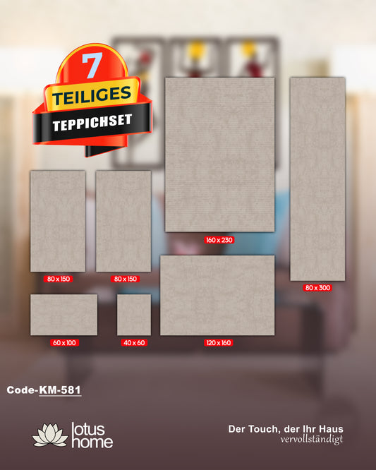 7-teiliges Teppich-Set KM 581